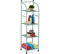 relaxdays Étagère étroite sur pied avec 4 étagères