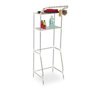 relaxdays Étagère extensible pour machine à laver Métal