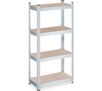 relaxdays Étagère galvanisée pour charges lourdes 120x60x30 cm