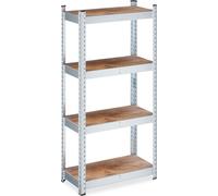 relaxdays Étagère galvanisée pour charges lourdes 120x60x30 cm