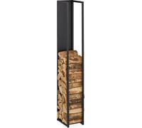 relaxdays Étagère haute pour bois de chauffage avec paroi arrière