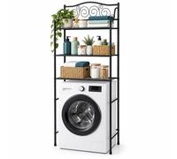 Relaxdays Étagère lave-linge noire