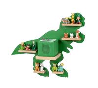 Relaxdays Étagère magnétique pour Toniebox et Figurines Dino, 45x59x15 cm, Verte