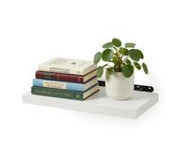 Relaxdays Étagère murale avec support métal