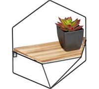 relaxdays Étagère murale hexagonale en métal