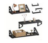 Relaxdays Étagère murale, lot 3 tailles