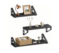 Relaxdays Étagère murale, lot 3 tailles