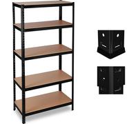 relaxdays Étagère pour charges lourdes 10026752_0 noir 90,0 x 45,0 x 180,0 cm