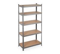 relaxdays Étagère pour charges lourdes 180x90x45 grise