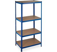 relaxdays Étagère pour charges lourdes 180x90x60 bleu