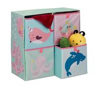 relaxdays Étagère pour enfants avec boîtes