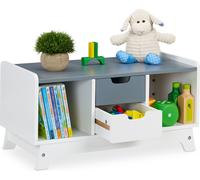 relaxdays Étagère pour enfants 4 compartiments
