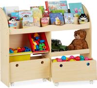 relaxdays Étagère pour enfants aspect bois 108,0 x 29,0 x 88,0 cm