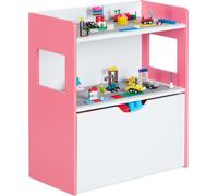 relaxdays Étagère pour enfants avec plaques de construction