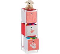 relaxdays Étagère pour enfants Cygne avec boîtes