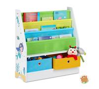 relaxdays Étagère pour enfants multicolore 71,0 x 23,0 x 74,0 cm