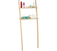 relaxdays Étagère pour machine à laver marron 66,0 x 30,0 x 175,0 cm