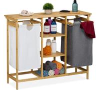 relaxdays Etagère pour panier à linge avec 4 étagères