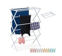 relaxdays Séchoir à linge pliable