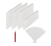 Relaxdays Étiquettes Plantes, Lot de 500, inscriptibles, à Planter, 12,5 cm, Plastique, étanches, Blanc