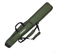 Relaxdays Étui pour cannes, 150 cm, pour 3 cannes, 5 compartiments, rembourré, grand, Oxford 1200D, vert olive