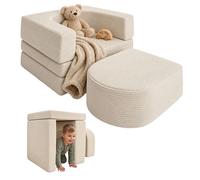 Relaxdays Fauteuil Enfant modulable, 4 pièces, Blocs Souples, Beige
