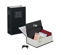 Relaxdays Faux livre coffre fort livre de poche
