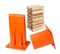 Relaxdays Fendeuse Manuelle en Acier, 12 x 8 x 7 cm, Orange, pour Bois de Chauffage et d'allumage