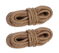 Relaxdays Ficelle en jute de 10 m en lot de 2