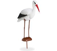 relaxdays Figure de jardin Cigogne