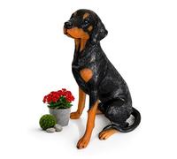 Relaxdays Figurine Chien Dobermann, Jardin & terrasse