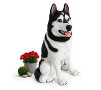 Relaxdays Figurine chien XXL en résine jardin