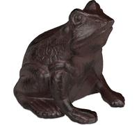 relaxdays Figurine de jardin grenouille antique