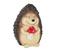 Relaxdays Figurine hérisson, résistant aux intempéries, HxLxP : 15x10,5x10,5 cm, déco extérieure Automne, Marron