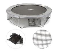 Relaxdays Filet de cadre trampoline filet de protection filet de sécurité pour le sol accessoire jardin Ø 182 cm, noir