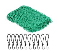 Relaxdays Filet remorque, 2,5 x 3,5 m, 10 Crochets, marquage Coins, Corde en Caoutchouc, sécurité pour Chargement, Vert