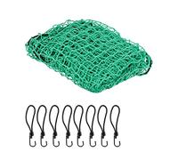 Relaxdays Filet remorque, 2 x 3 m, 8 Crochets, marquage des Coins, Corde en Caoutchouc, sécurité pour Chargement, Vert