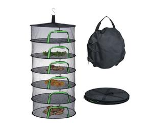 Relaxdays Filet séchant pliable 6 niveaux