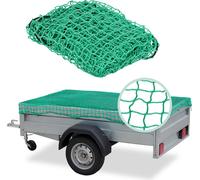 Relaxdays Filet de remorque, Protection Extensible pour sécuriser Un Chargement, 2 x 3 m pour Voiture, PE, Vert