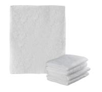 Relaxdays Filtre hotte cuisine, lot de 5, à découper, anti-graisse, non-tissé, 47 x 59 cm, blanc