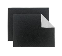 Relaxdays filtres pour hotte, Lot de 2 Charbon Actif, Non-tissés, universels, 47x57 cm, Noir/Blanc