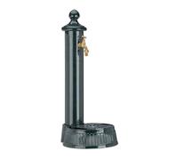 Relaxdays Fontaine Antique Design nostalgique antiquité Aluminium Jardin Robinet HxlxP: 61x25x31cm, Vert foncé