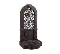 Relaxdays Fontaine De Jardin Antique Design Nostalgique Antiquité Aluminium Jardin Robinet Multicolore