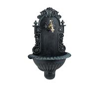 Relaxdays 10022940 Fontaine Murale Antique Design nostalgique antiquités Jardin Robinet 62 x 38 x 20 cm, Vert