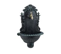 Relaxdays 10022940 Fontaine Murale Antique Design nostalgique antiquités Jardin Robinet 62 x 38 x 20 cm, Vert