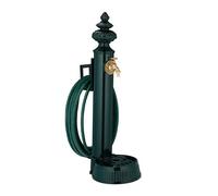 Relaxdays Fontaine extérieur pour Le Jardin ou la terrasse, Robinet, bac, Support pour Tuyau, HLP 87x26x43 cm, Vert