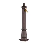 Relaxdays Fontaine extérieure pour Le Jardin ou la terrasse, Robinet, Design Antique, HLP 80 x 18 x 20,5 cm, Marron