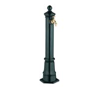 Relaxdays Fontaine extérieure jardin/terrasse, robinet design antique, HLP 80×18×20,5 cm, vert foncé