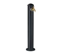 Relaxdays Fontaine extérieure de jardin design antique robinet HLP 91x18x17 5 cm aussi pour la terrasse vert foncé
