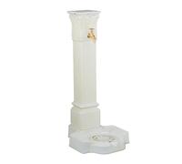 Relaxdays Fontaine extérieure pour Le Jardin ou la terrasse, Robinet, bac, H x L x P : 93 x 47 x 38 cm, Blanche